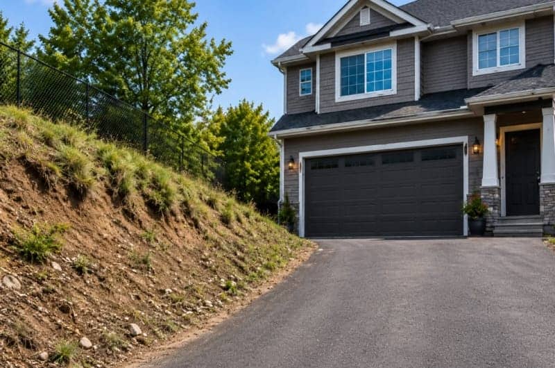 Shifting slope to engineered wall before Shifting slope to engineered wall before
